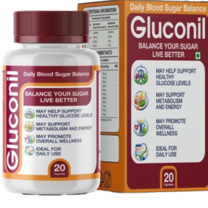 Gluconil Daily Blood Sugar Balance Capsules for Healthy Glucose Support
