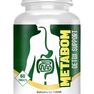 Metabom natural parasite cleanse supplement that supports gut health, helps eliminate intestinal parasites and worms, and promotes healthy digestion.