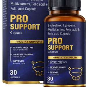 PRO SUPPORT Capsules bottle and box for prostate support, urinary health, and men's wellness supplement in India