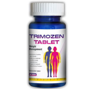 TRIMOZEN Tablet bottle for weight management, healthy lipid levels, metabolism support, and natural body detox.