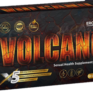 VOLCANO Capsules box for men's sexual health, energy, vitality, and performance support.
